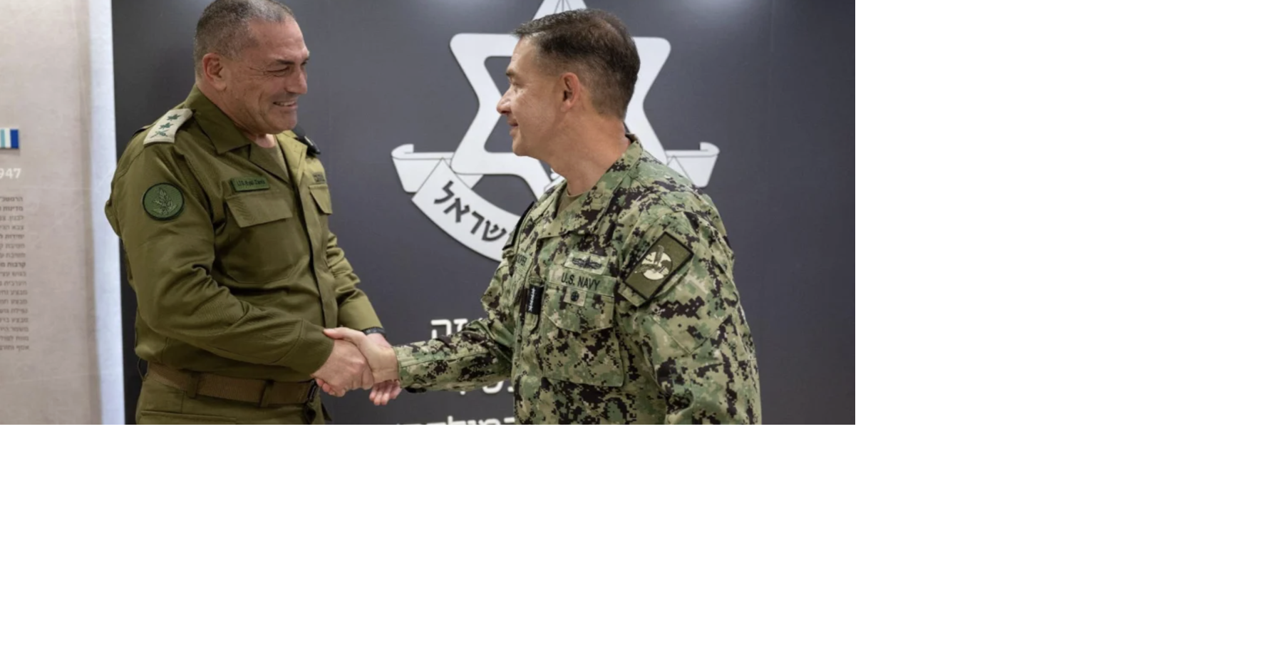 CENTCOM chief discusses US-Israel coordination with IDF counterpart ...