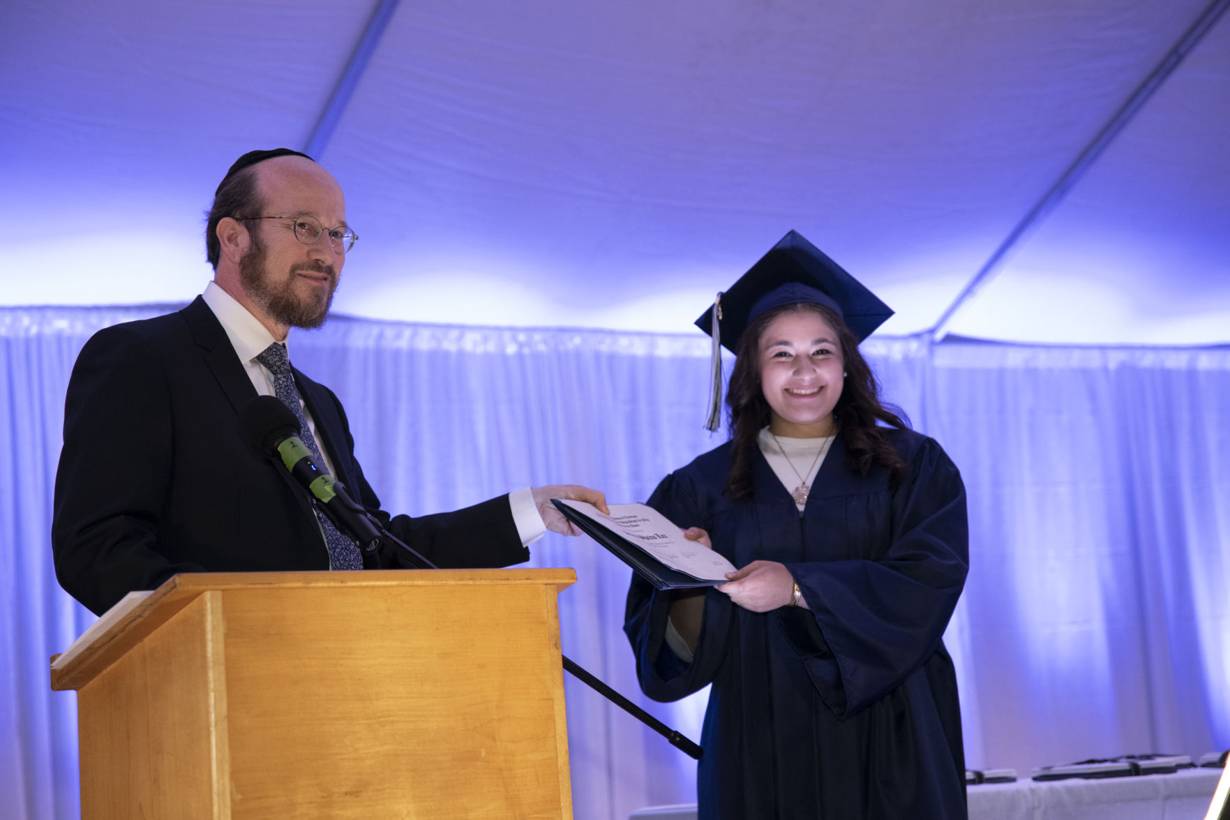 Yavne High School graduates at drive in theater In the Community