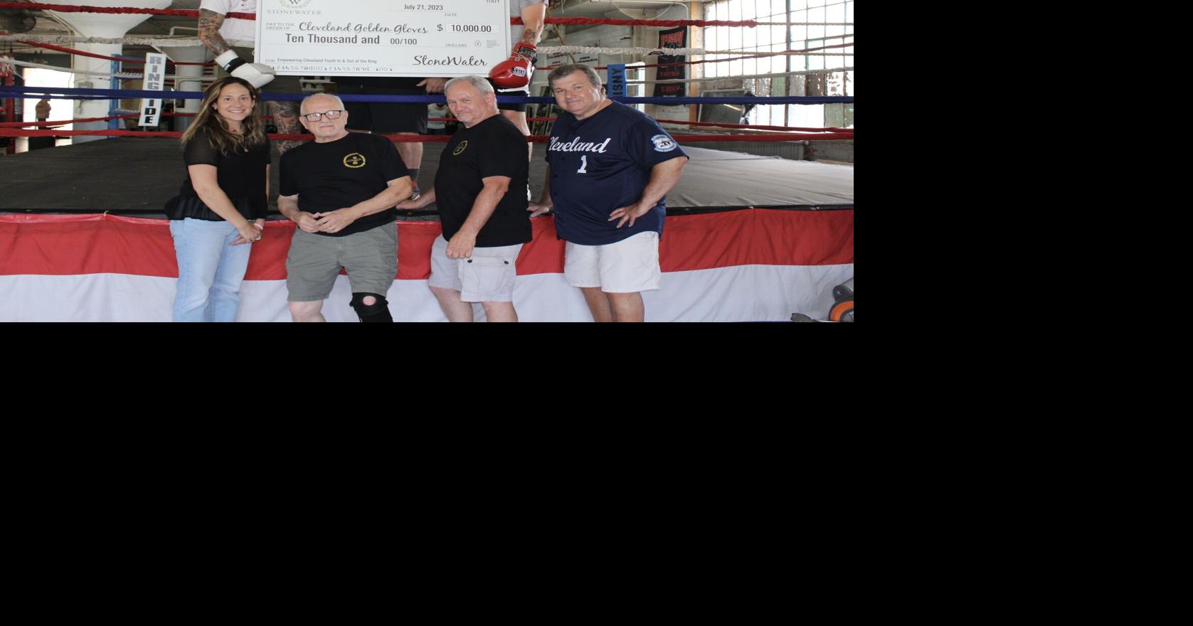 StoneWater presents 10,000 check to Cleveland Golden Gloves In the