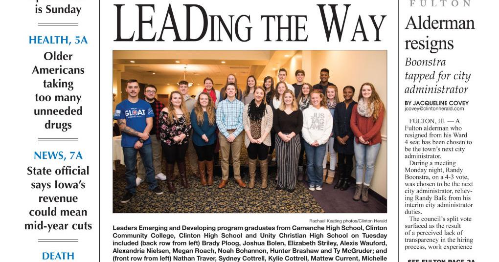 The Front Page for Dec. 13, 2017 | News | clintonherald.com