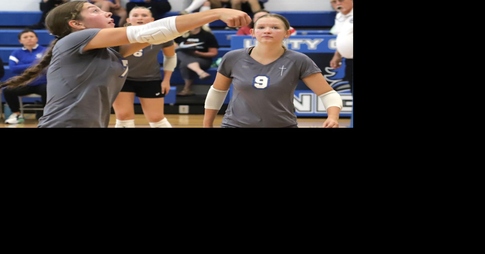 Unity volleyball wins two games at home tournament