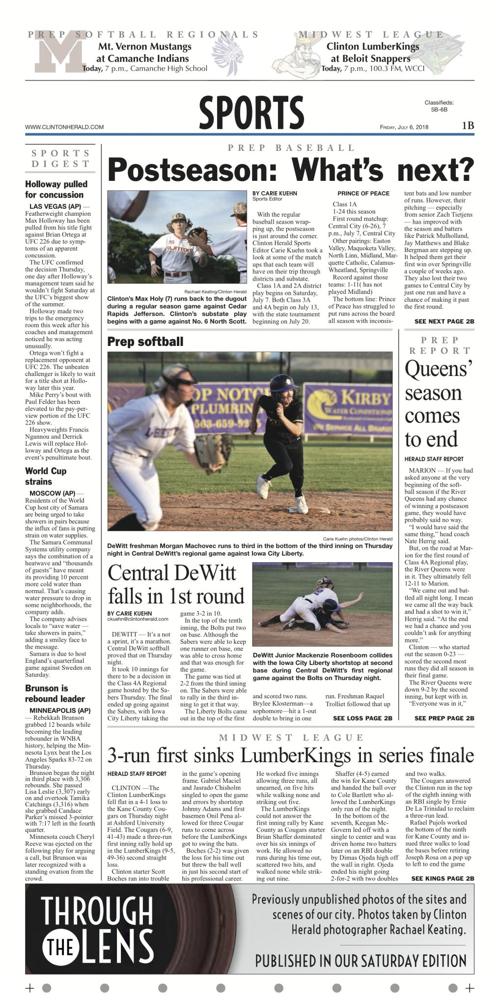 The sports page for July 6, 2018