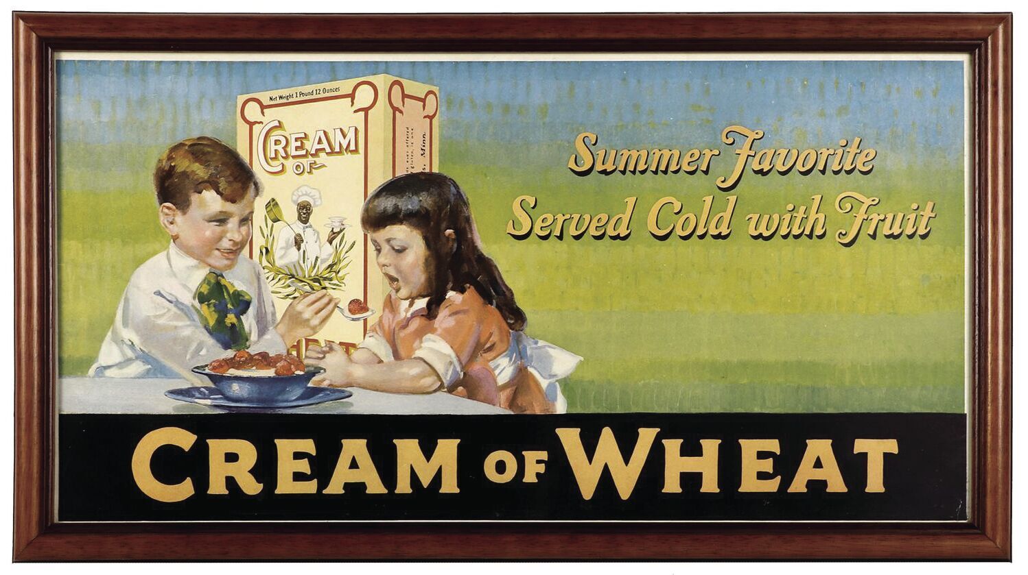 Antique 1901 Cream of Wheat XL Advertisement Food Cereal Ephemera 2024 14 x 11.25