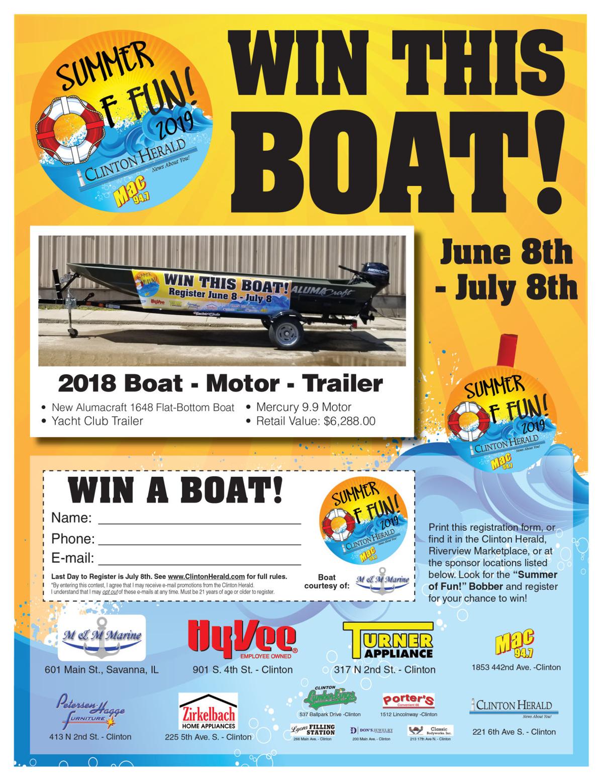 2019 Clinton Herald Boat Giveaway Gallery