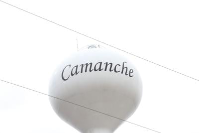 camanche water tower closeup