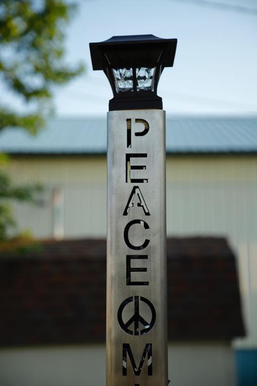 AmVets display Peace Pole