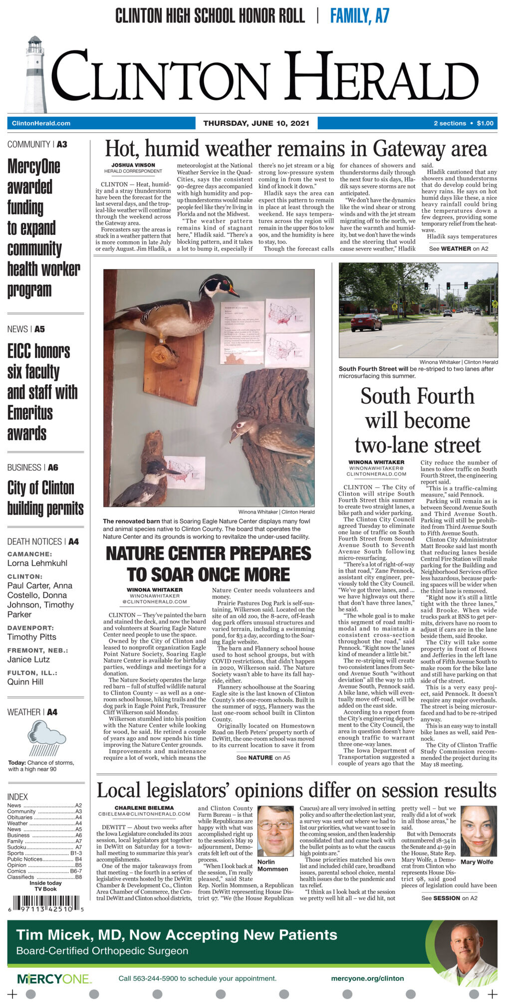 June 10, 2021 Front page