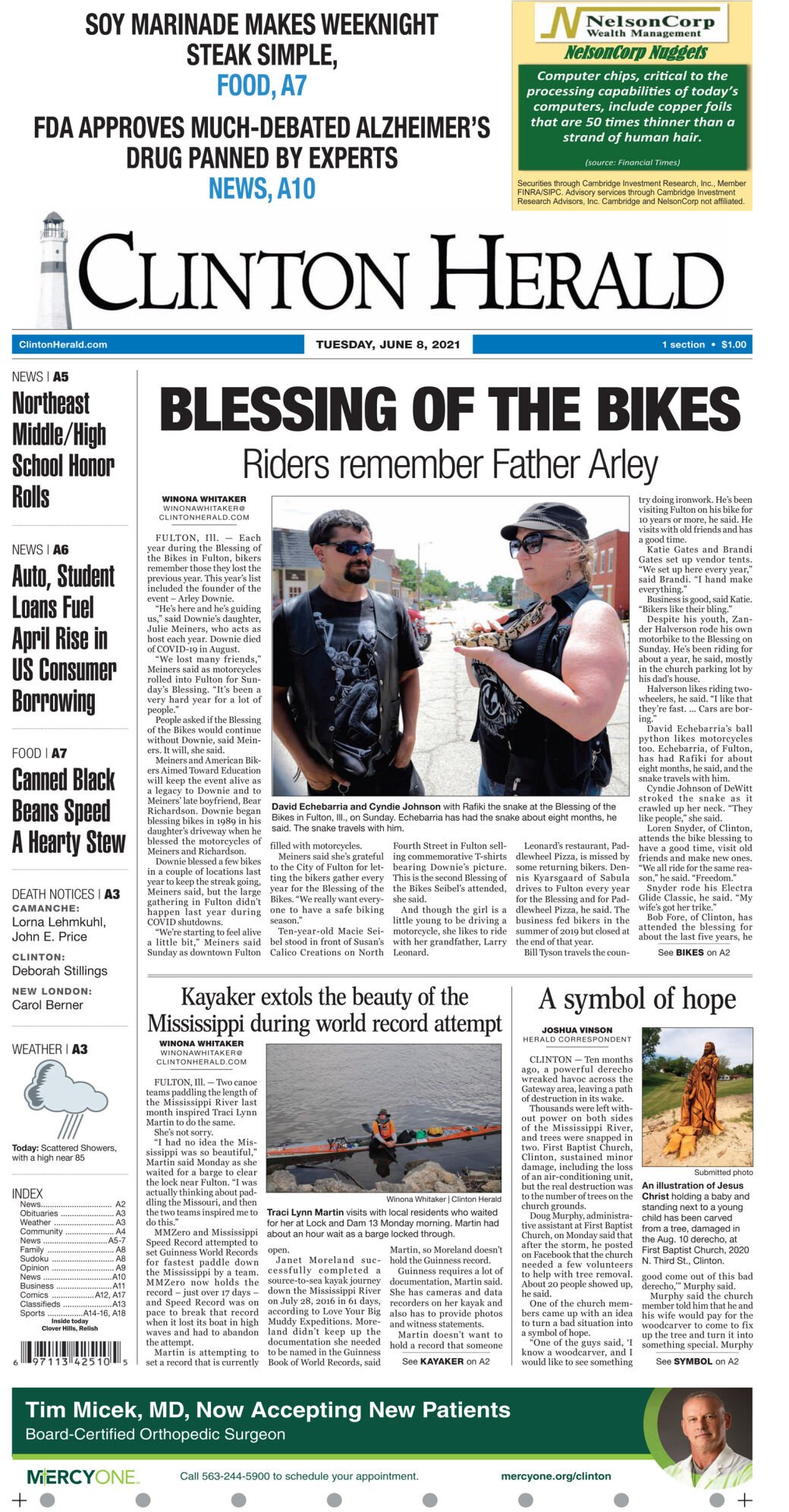 June 8, 2021 Front page