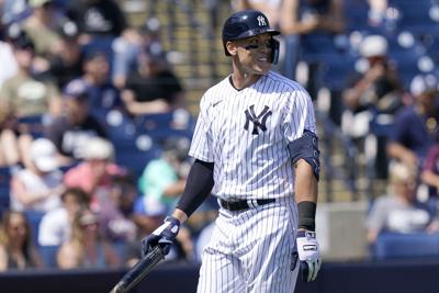 Nick Castellanos of the Detroit Tigers looks on from the dugout