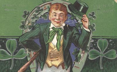 St. Patrick's Day Leprechaun Postcard