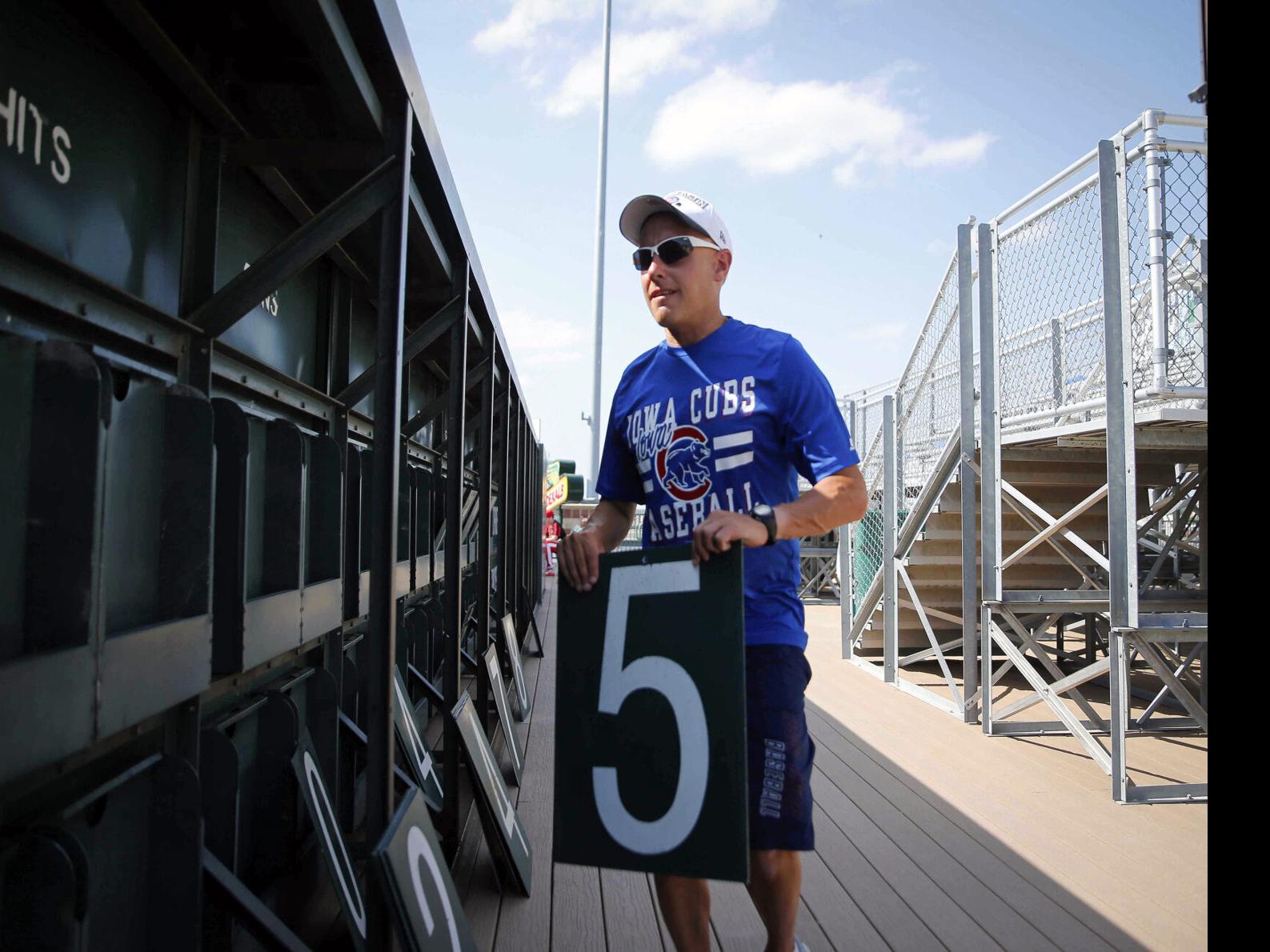 Batting practice and sunglasses at Cubs spring training