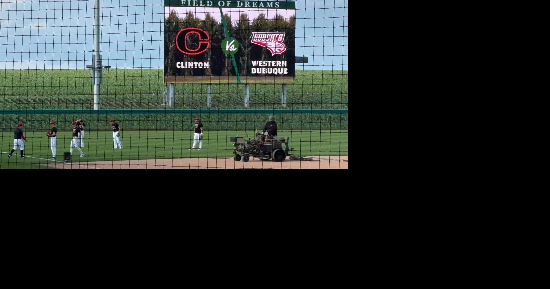 Clinton baseball falls at Field of Dreams, then defeats Iowa City West