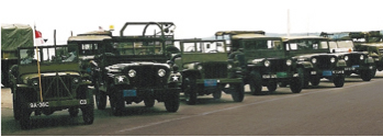 Military convoy