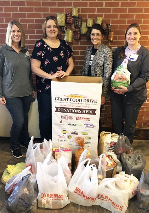Alverno drive up and drop off Great Food Drive Event