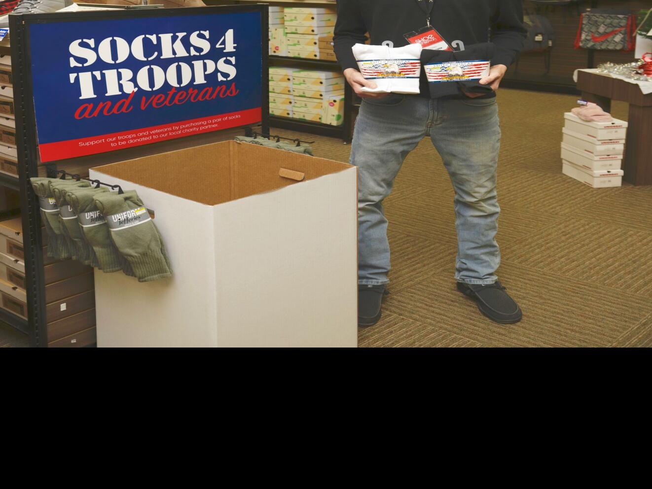 Shoe Sensation short on Socks for Troops | Local News ...