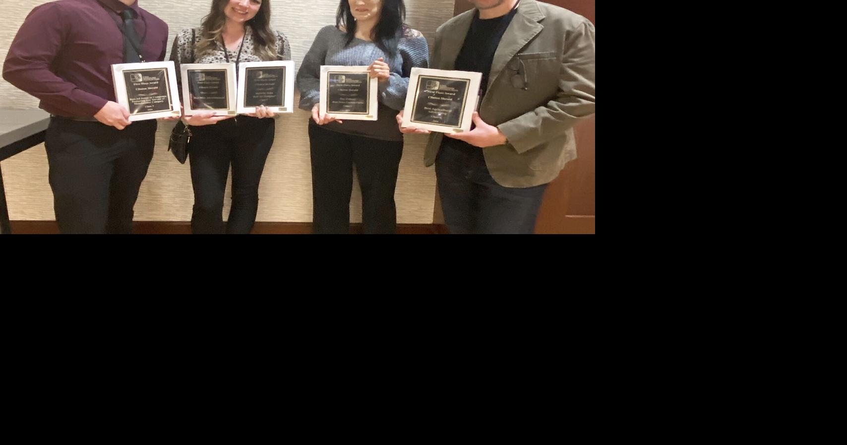 Clinton Herald collects nine awards at newspaper convention