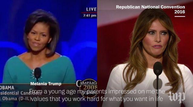 Melania Trump S Speech Appears To Have Cribbed From Michelle
