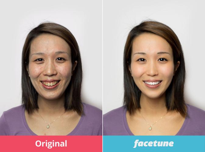 How to sharpen jawline in selfie photos with Facetune