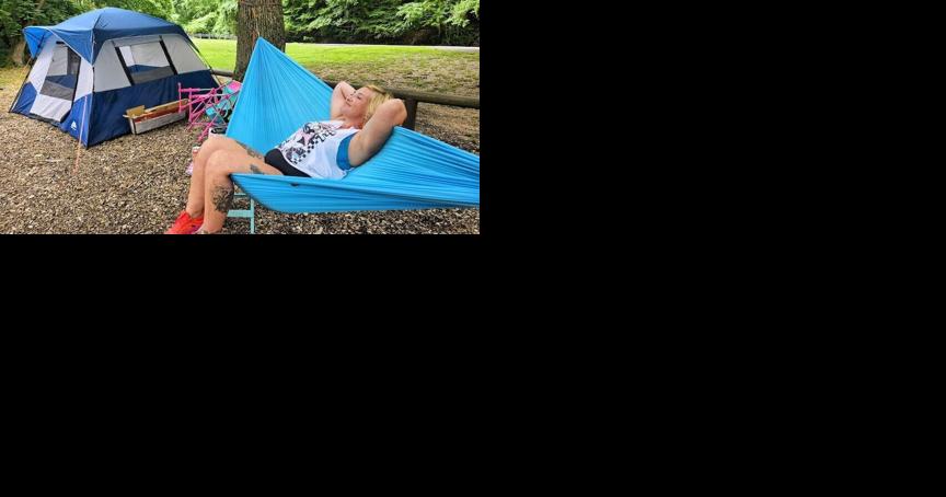 TOUCHING GRASS: Campers like sleeping outside, being with nature