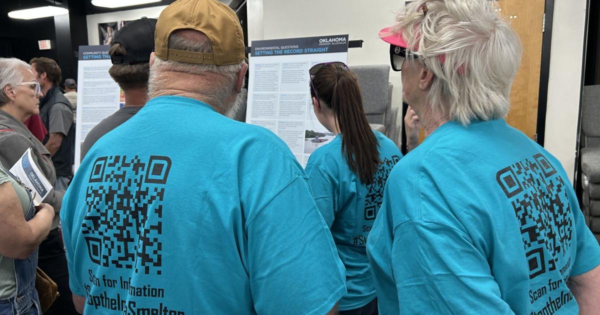 Aluminum companies hold community open house on project; scores on hand to protest