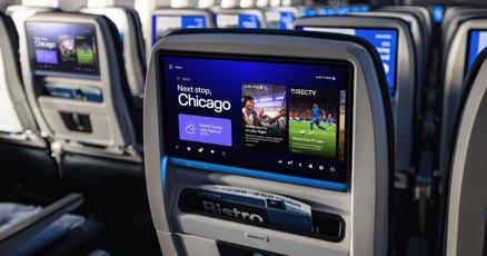 United Airlines and DIRECTV Team Up to Stream Live TV - Including Live Sports - on Starlink-Enabled Seatback Screens This Summer