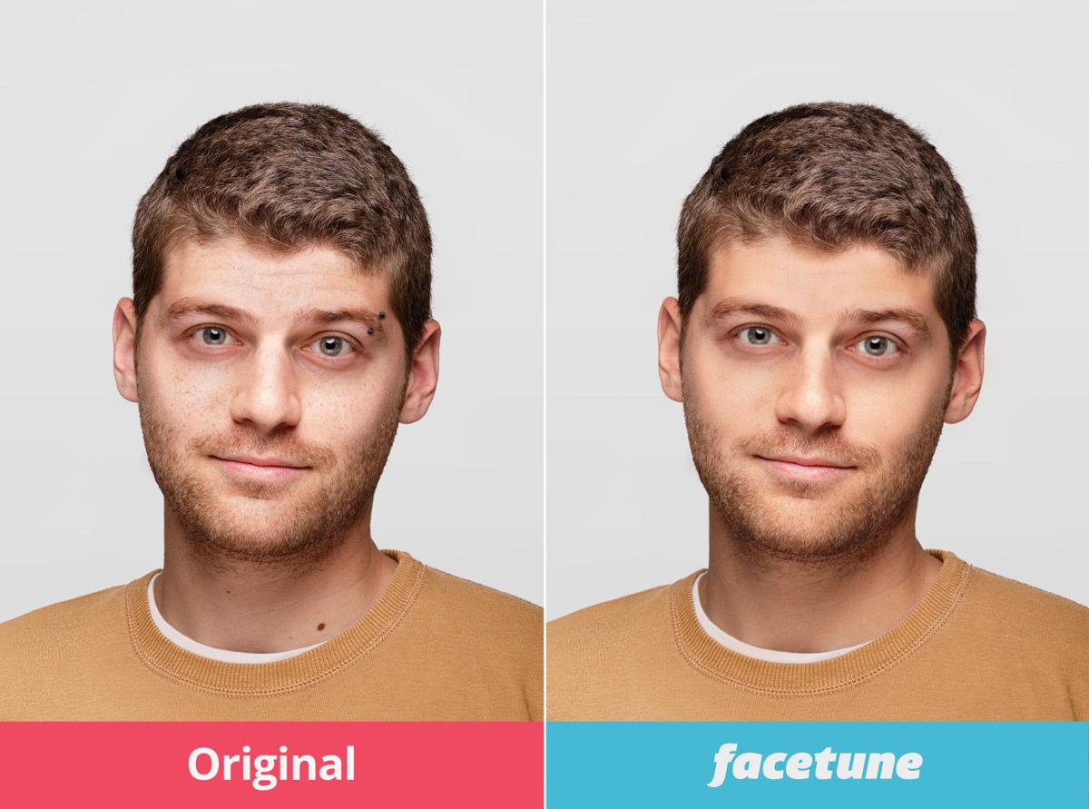 Facetune allows users to remove imperfections, reshape their features