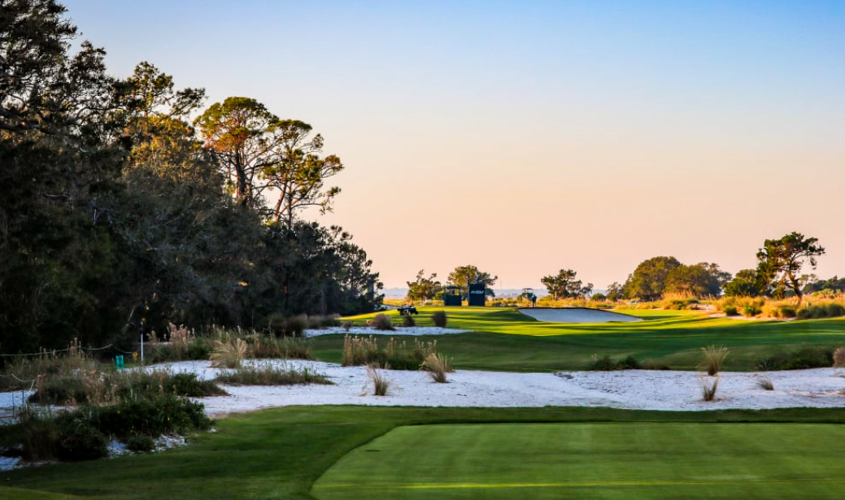 sachin and babi light blue dress Sea Island Pro-Am