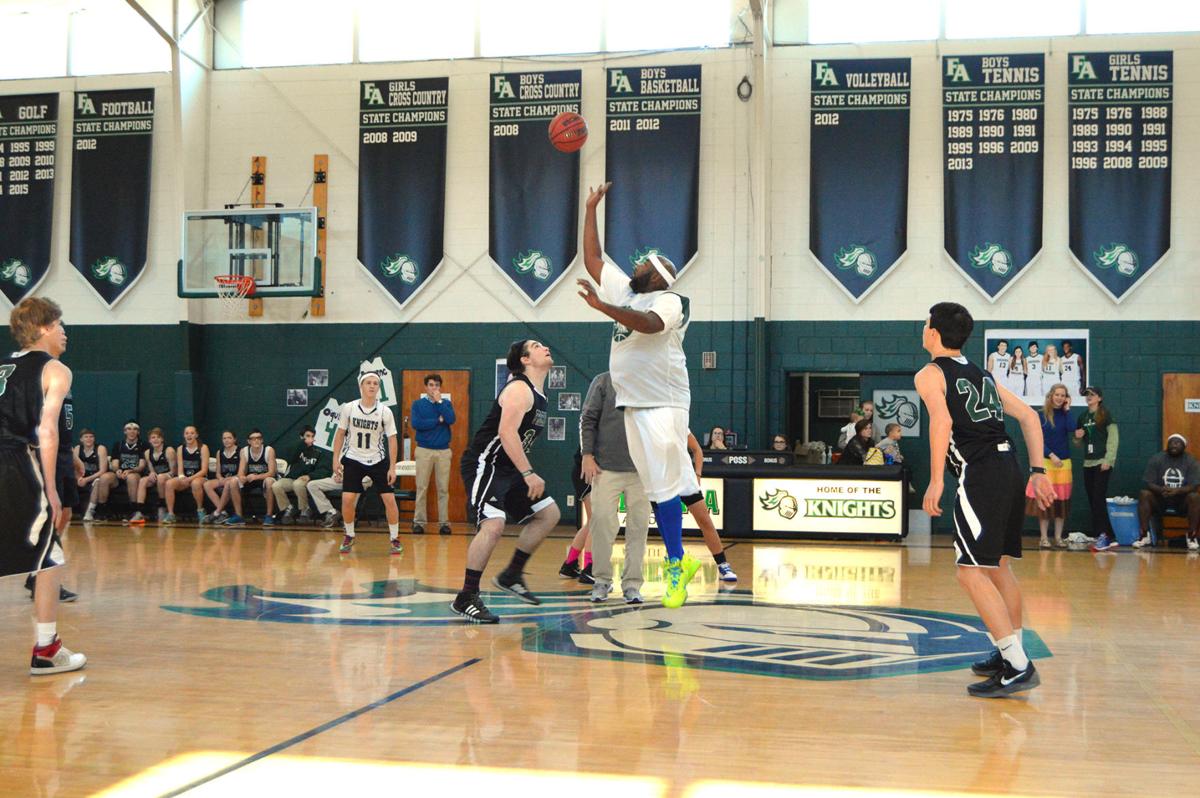 Frederica Academy Students And Staff Play Basketball Coastal