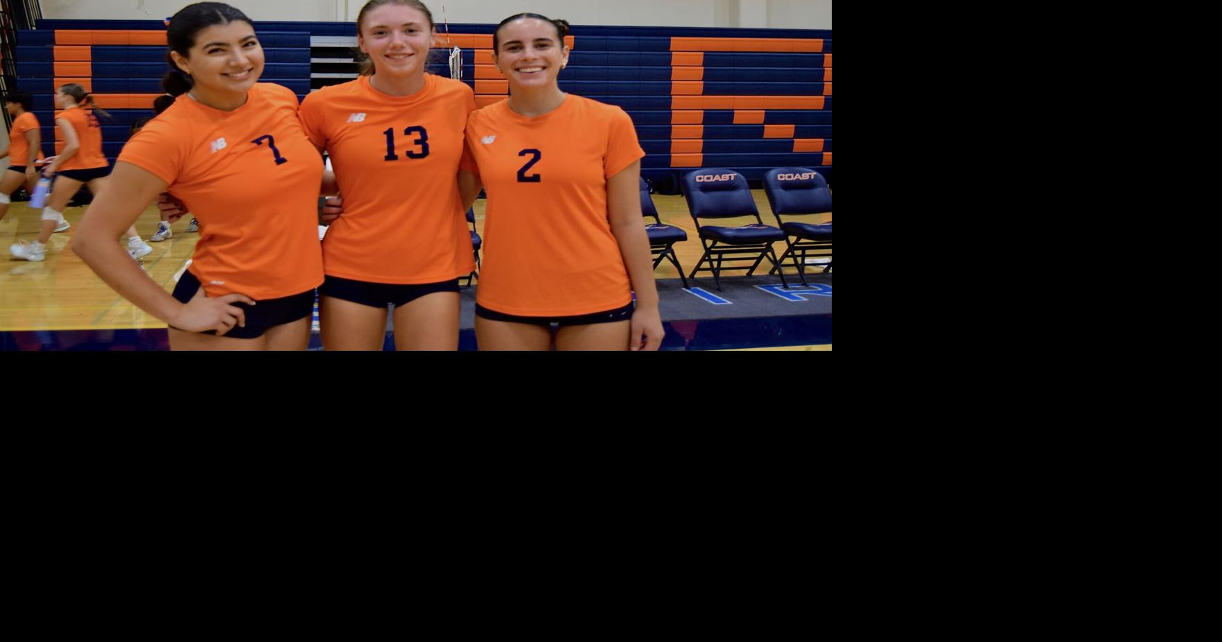 Orange Coast College men’s volleyball raid the Fullerton Hornets’ nest, straight set win