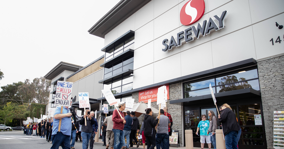 Safeway Work Safeway employees demonstrate for better wages and benefits | News ...