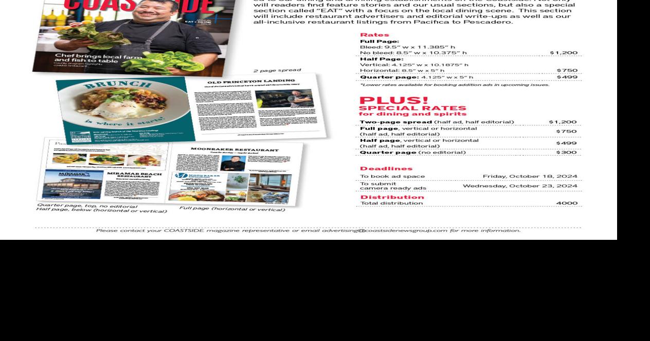 November magazine advertising deadline approaching | Coastside Magazine ...