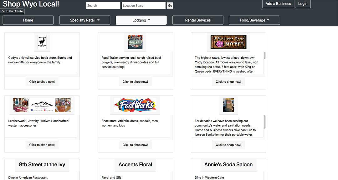 Website helps people shop local