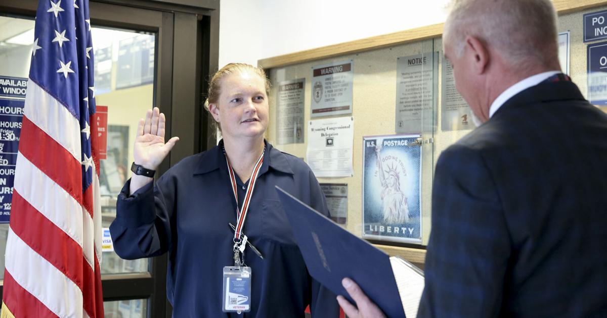 Postmasters Inauguration New postmaster sworn in | Local News | codyenterprise.com