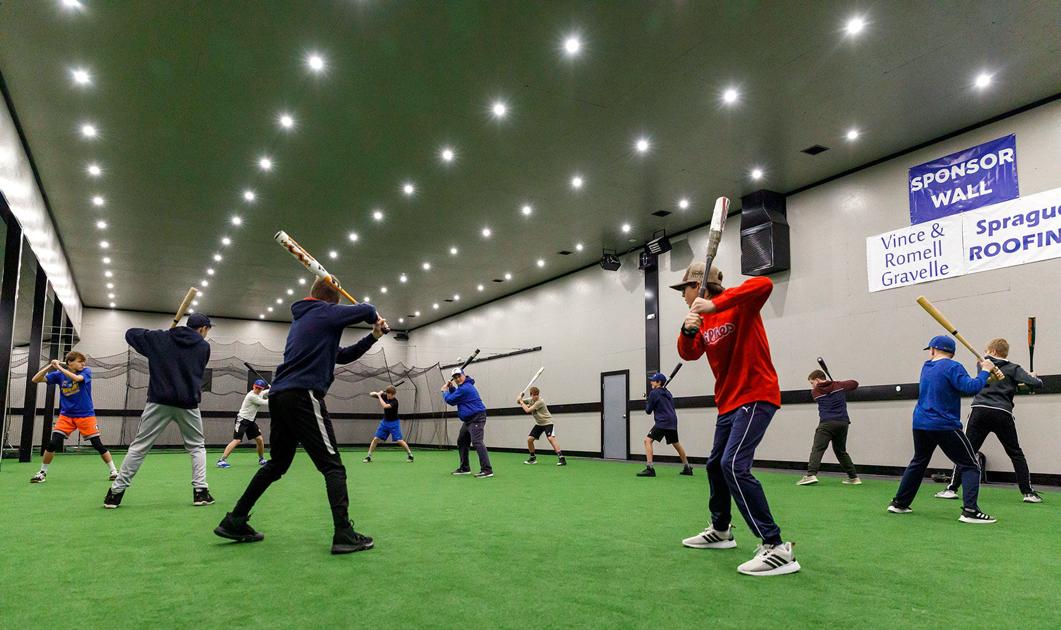 Check out indoor baseballsoftball training facility at Saturday open
