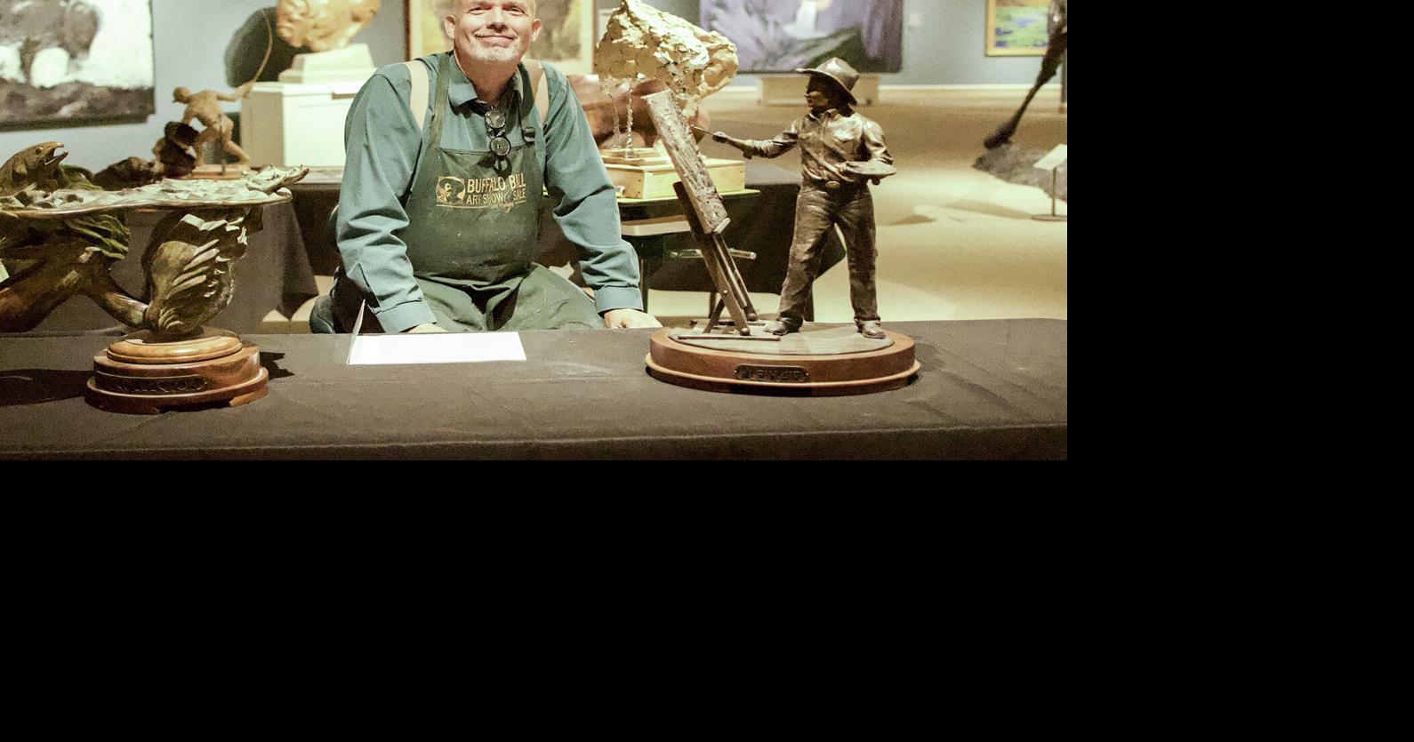 Cody sculptor discusses art with visitors during week at museum