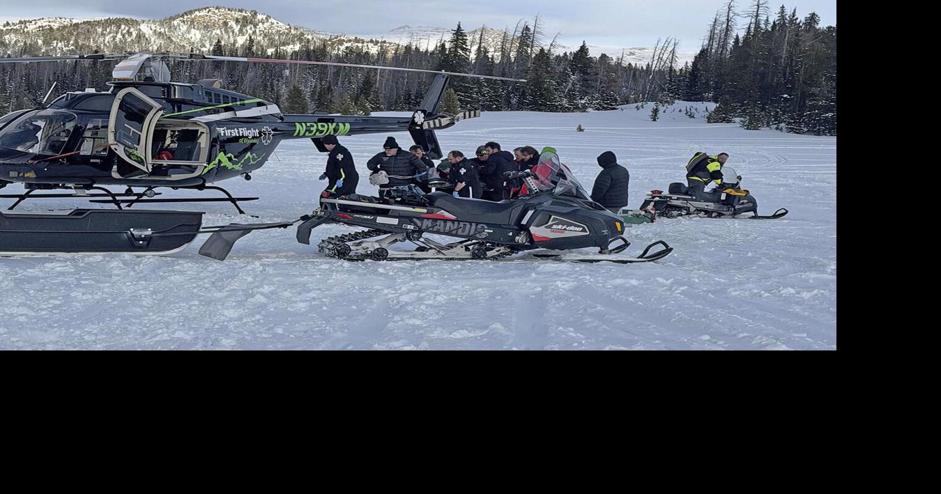 Russian snowmobiler wrecks in Beartooths