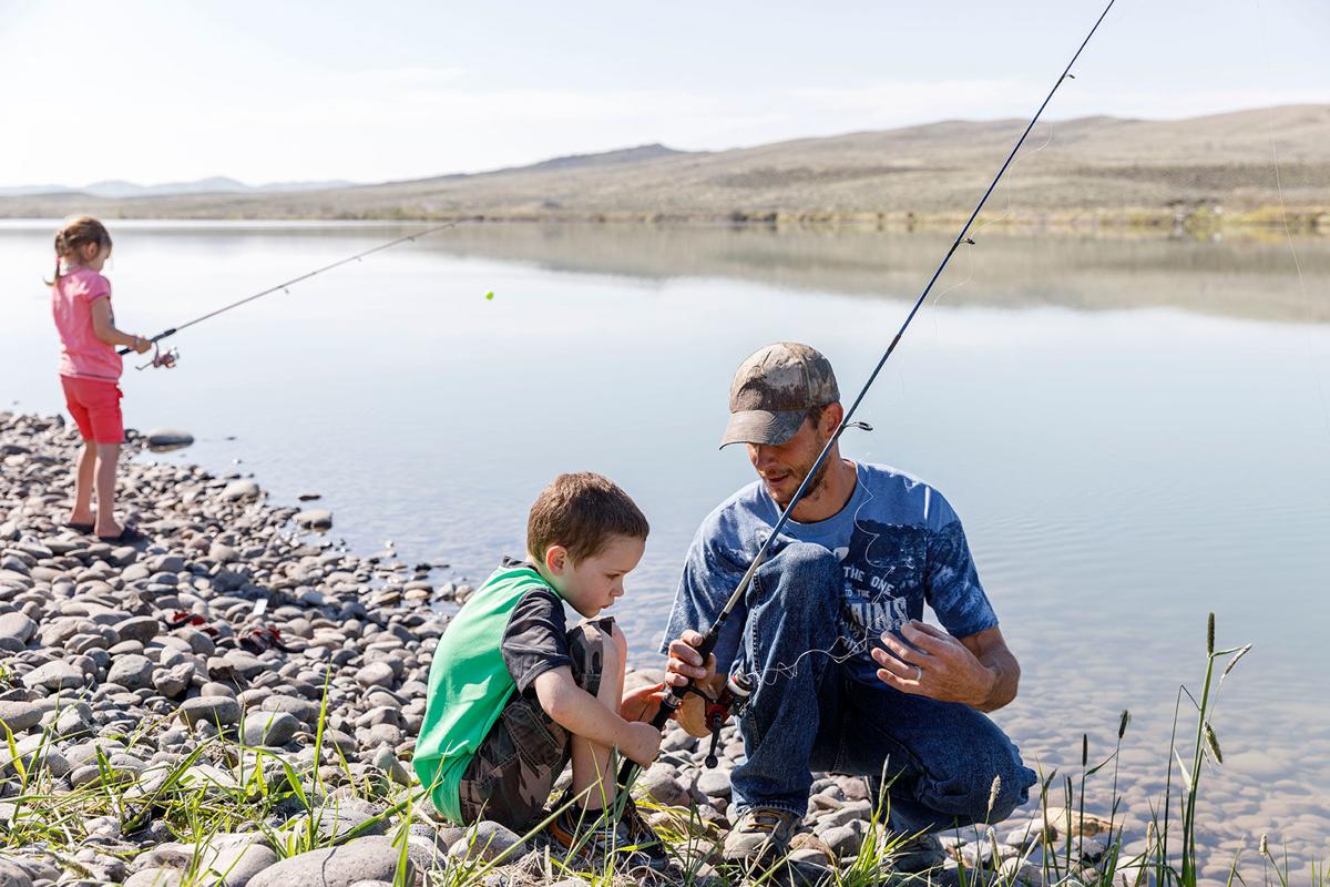 Youths learn about angling during Kids Fishing Day Sports