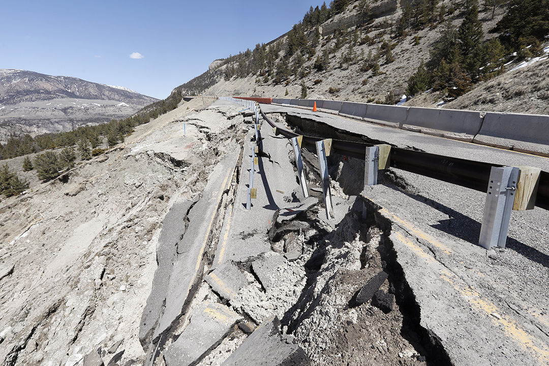 Photos: Chief Joseph Scenic Highway road slide | | codyenterprise.com