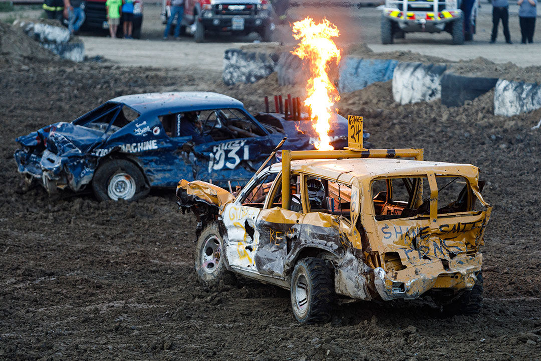 Car chaos in demo derby People codyenterprise