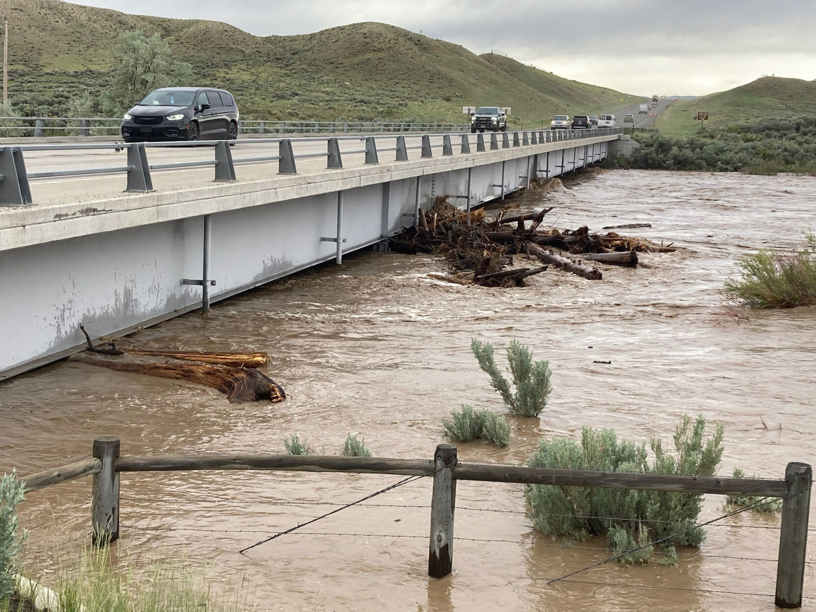 Flooding leads to Yellowstone closing washed out roads and