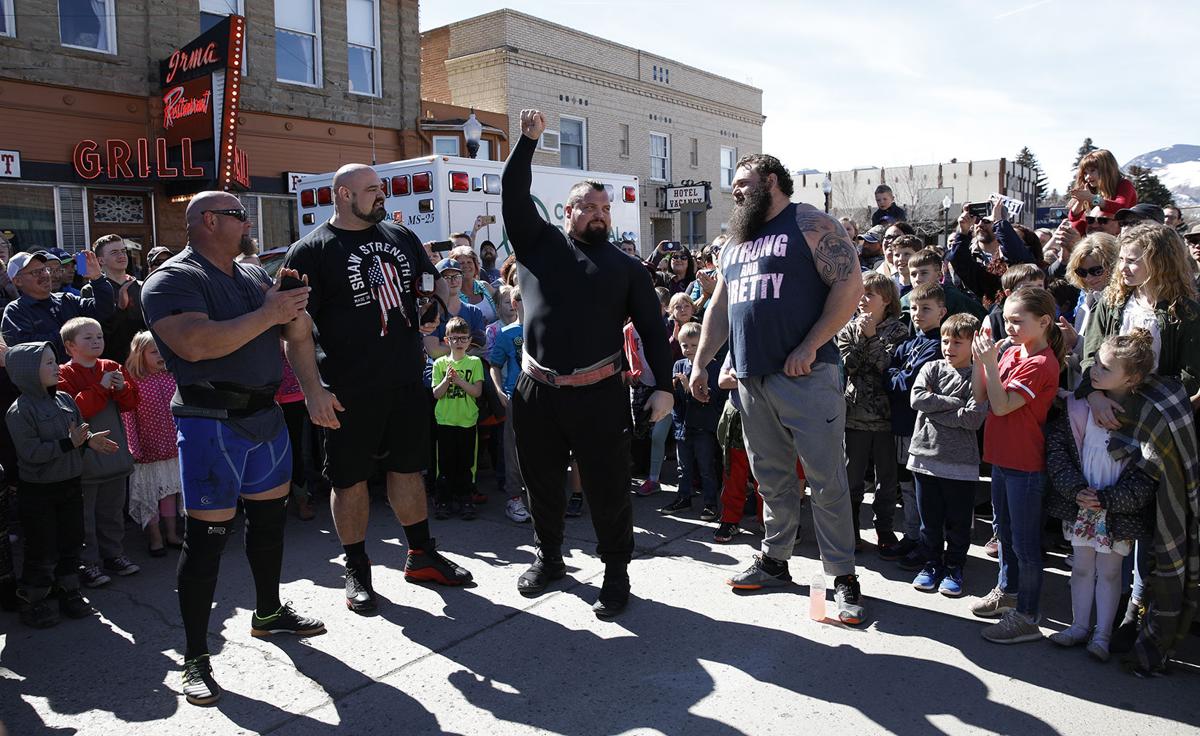 Strongmen wow crowds Event filmed for History Channel show Local