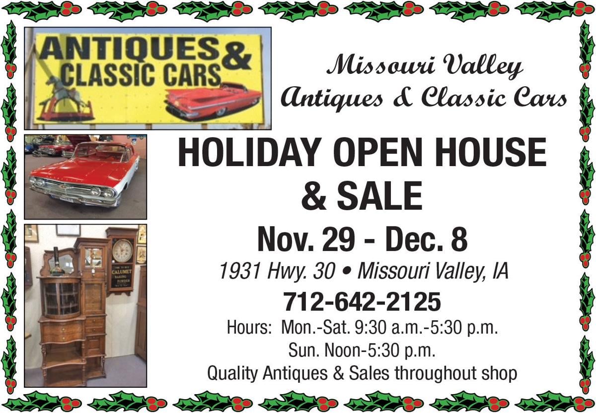 Missouri Valley Antiques Classsic Cars Holiday Open House And Sale Auctions Markets Shows Collectorsjournal Com
