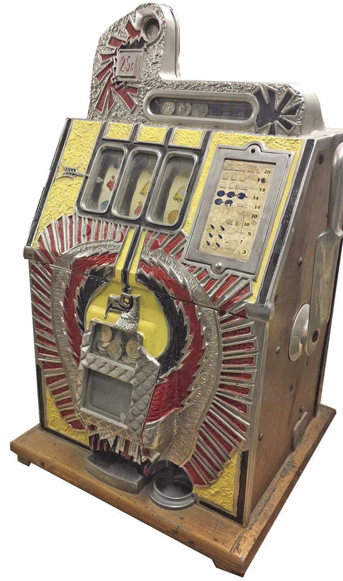 Antique cowboy slot machines