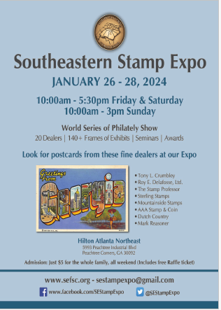 SOUTHEASTERN STAMP EXPO PEACHTREE CORNERS GA Auctions