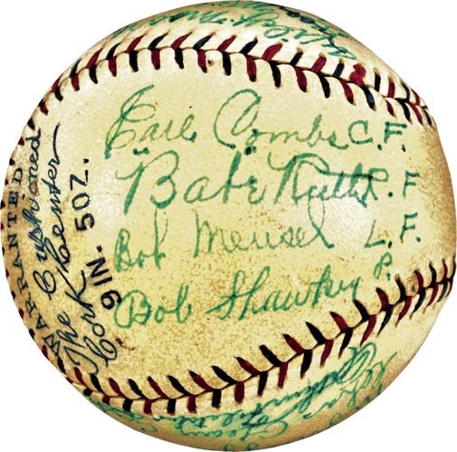 1927 Detroit Tigers Team Signed Baseball