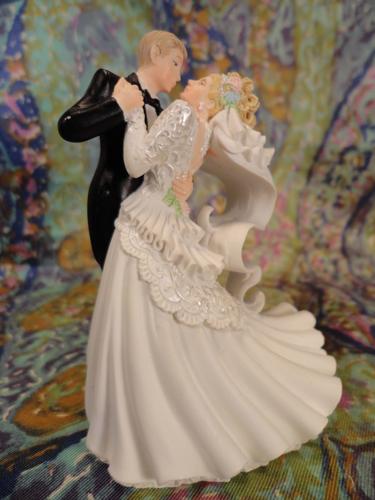 Vintage Cake Topper Wedding Chalk Ware 1950's Novelty -  in 2023