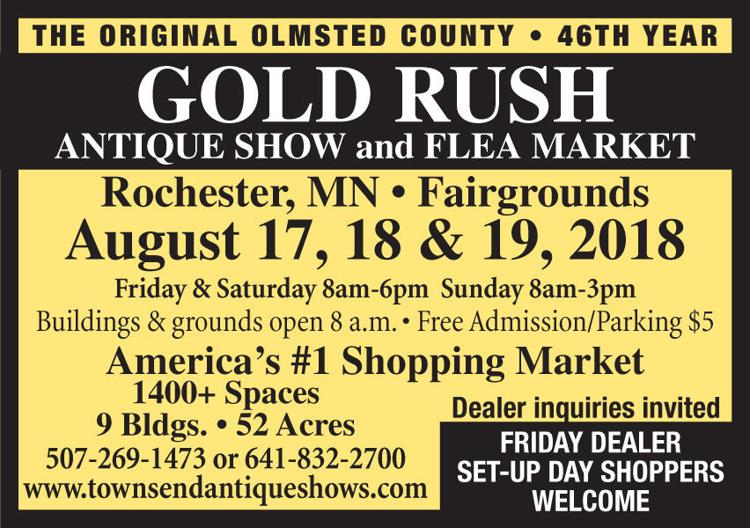 Rochester Minnesota Gold Rush Antique Show Antique Poster