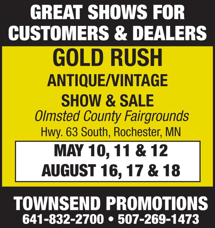 Rochester Minnesota Gold Rush Antique Show Antique Poster