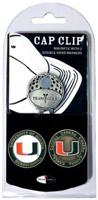 NCAA Cap Clip With 2 Golf Ball Markers