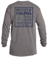 NCAA Vintage Poster Comfort Color Long Sleeve T-Shirt
